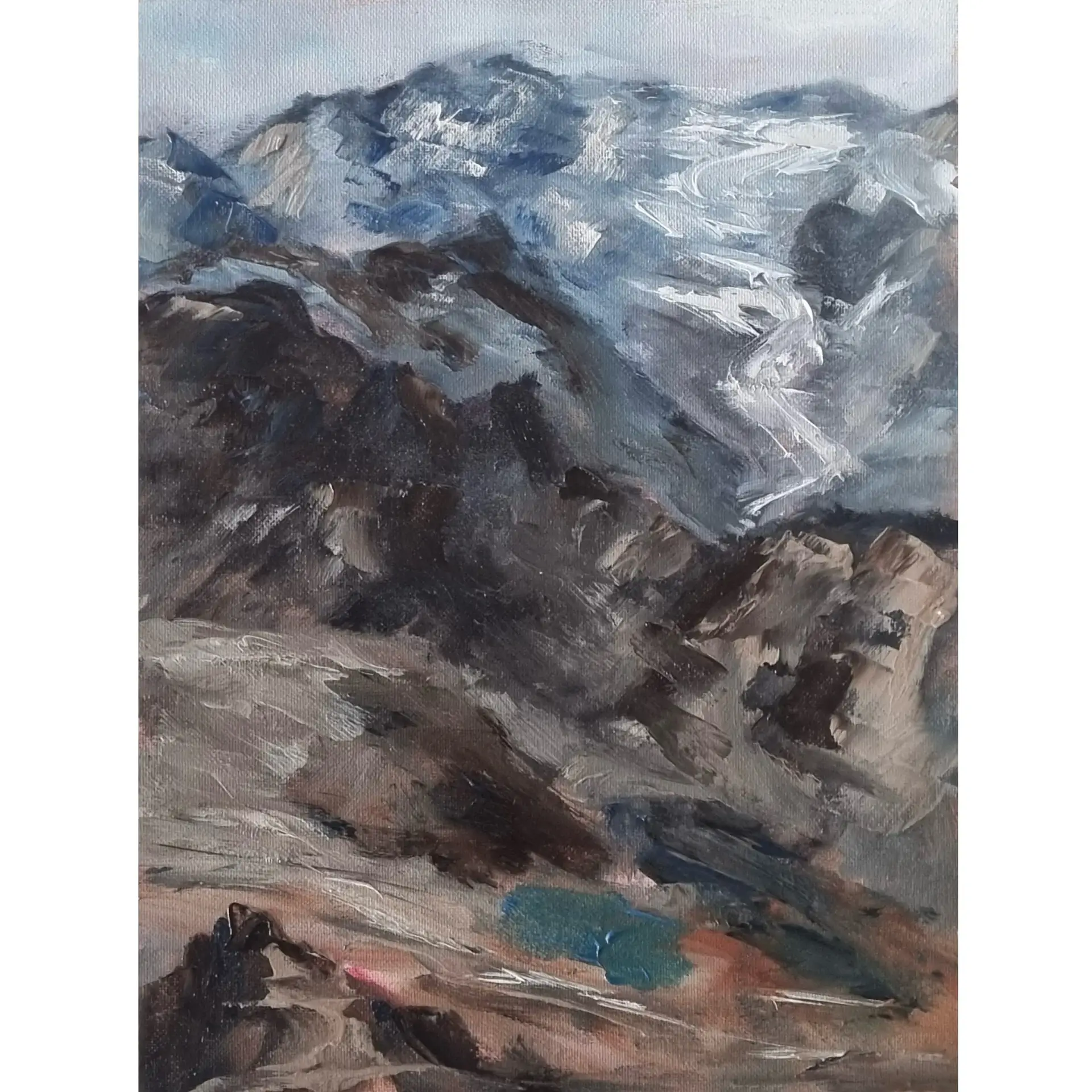 Languard Swiss Alps Landscape – Original Oil Painting (24×18 cm)