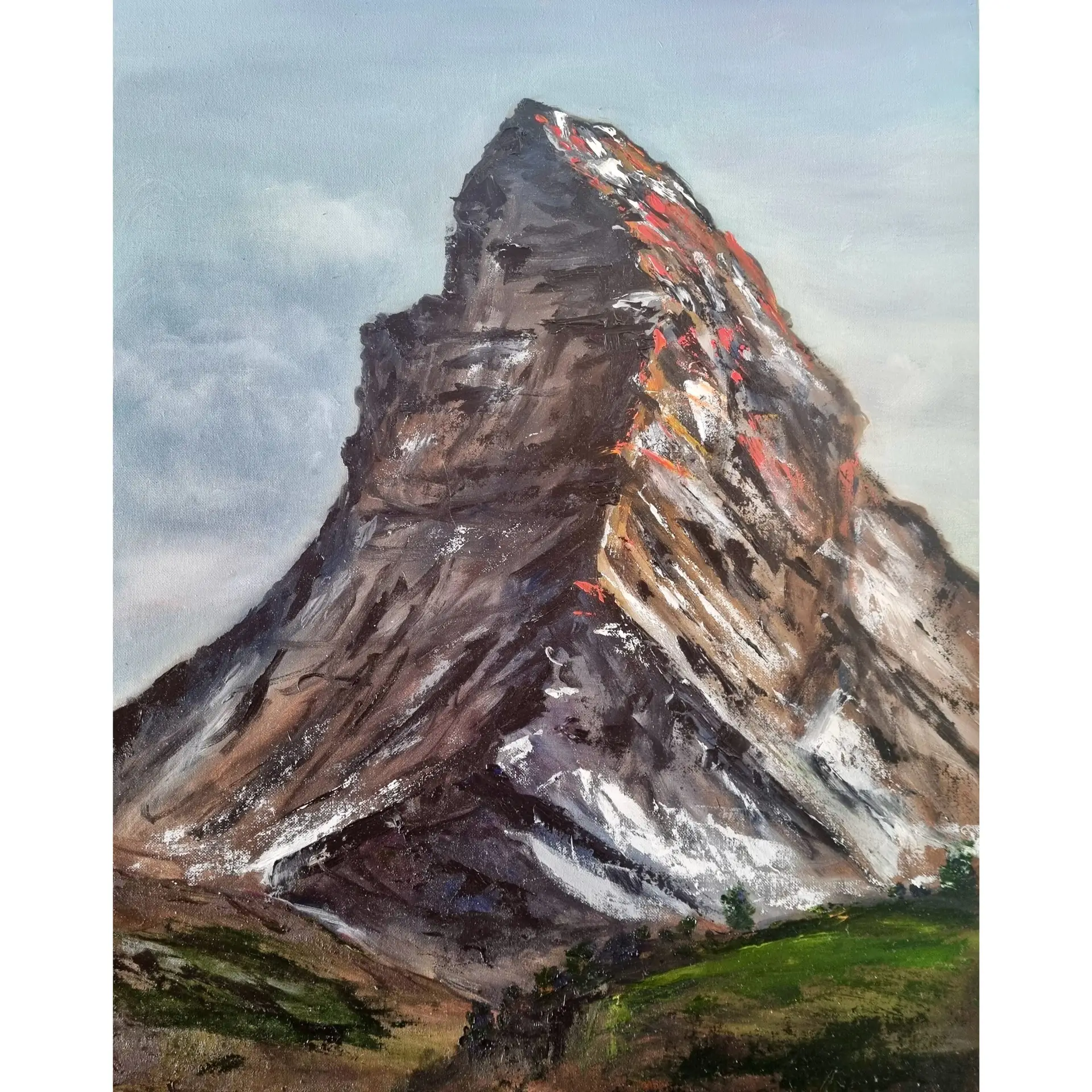 Matterhorn Mountain – Oil Painting (50×40 cm)