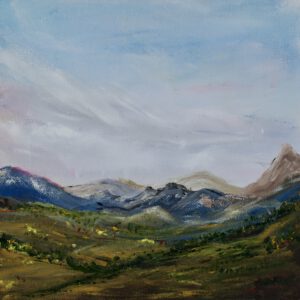 Swiss Alps oil painting